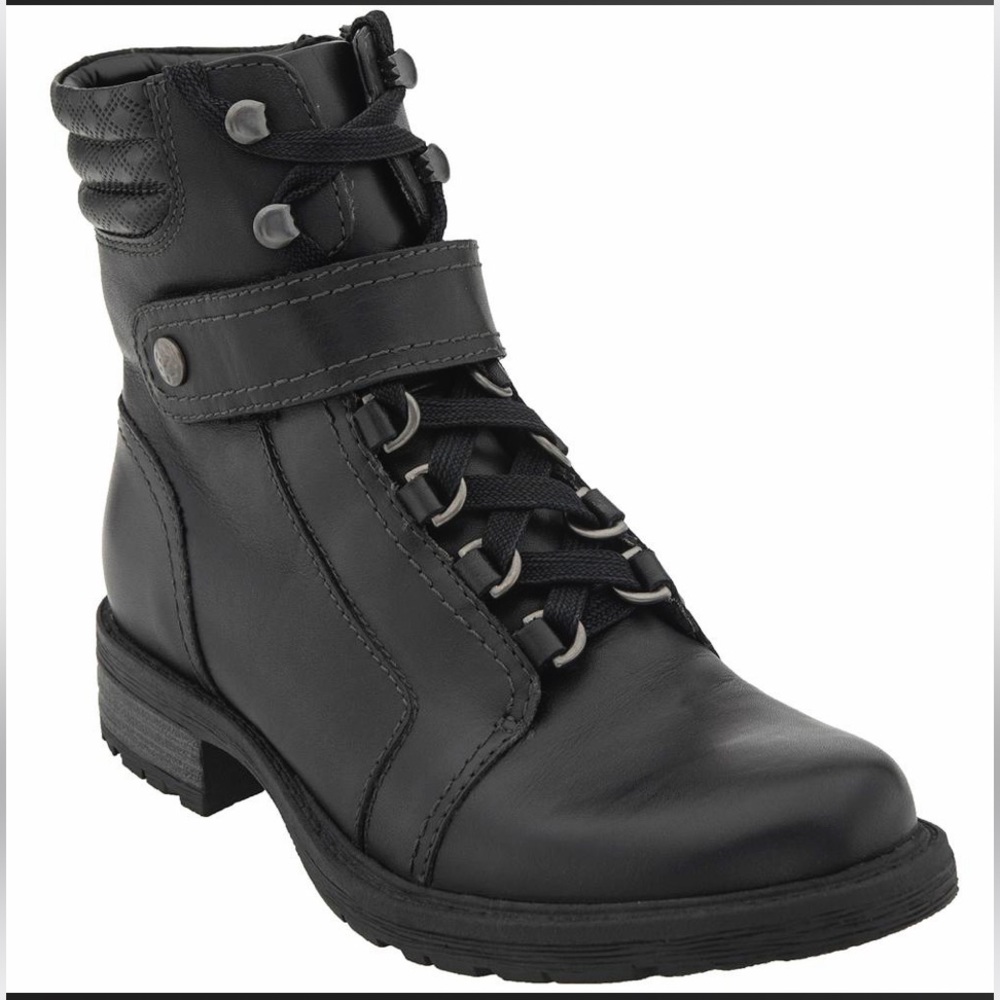 Earth Everest Alpine Black Leather Boot Laced size 8.5